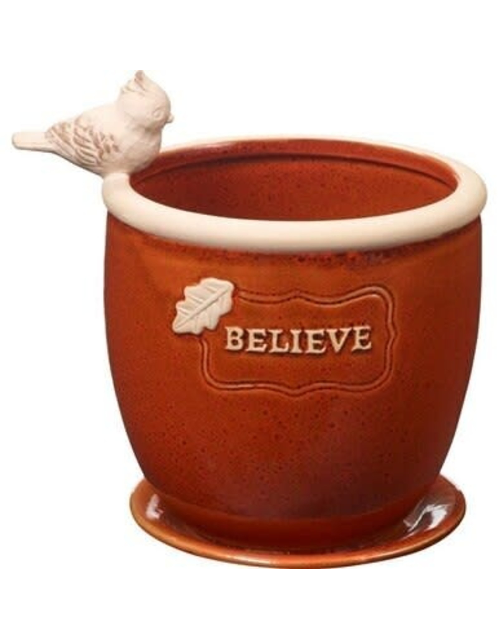 Precious Moments Believe, Small Ceramic Planter