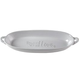 Precious Moments Bountiful Blessings, Seasoned With Love, Ceramic Oval Serving Dish