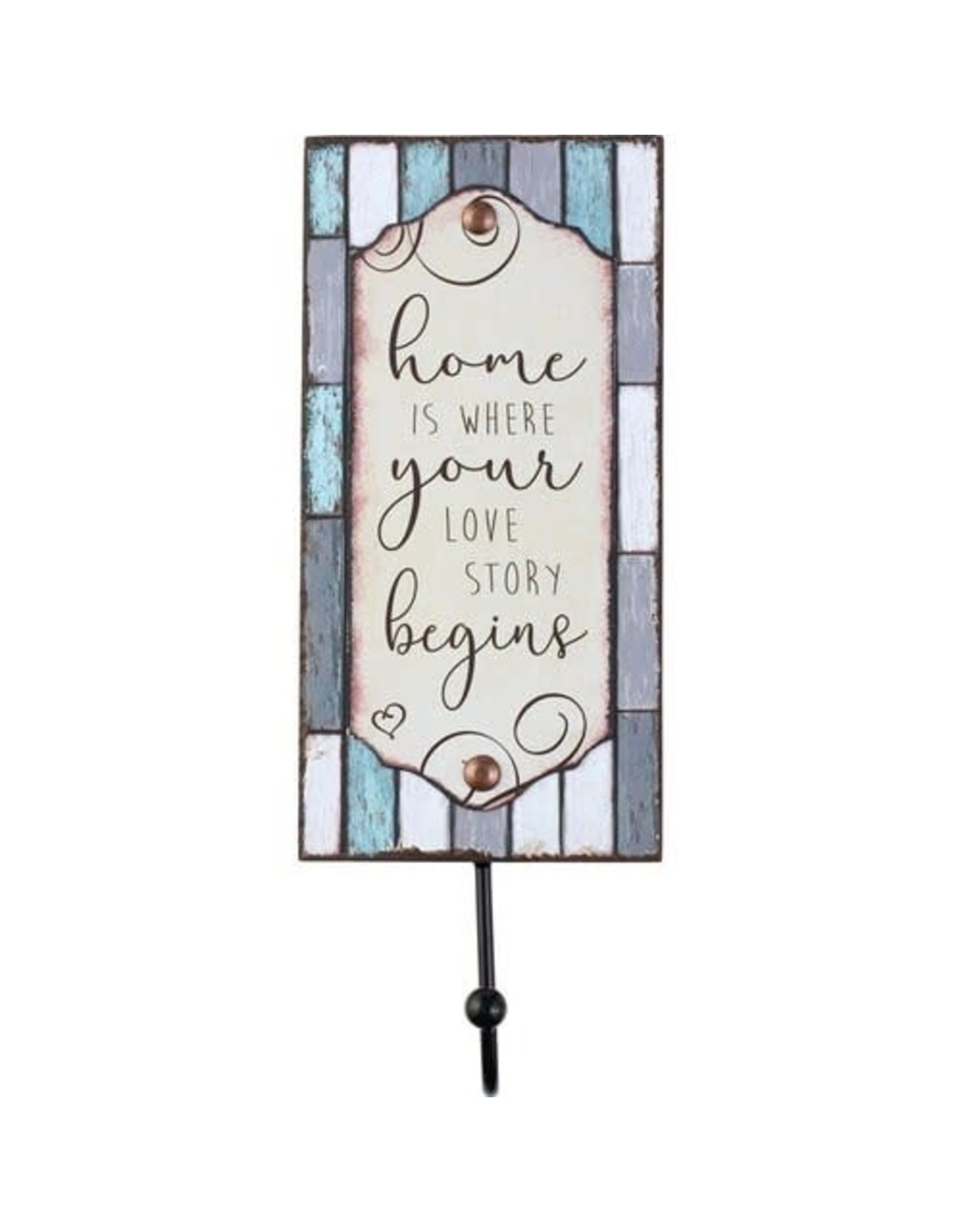 Precious Moments Home Is Where Your Love Story Begins, Wall Hook, Wood/Metal