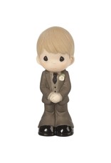 Precious Moments Mix and Match Wedding Cake Topper/Groom Figurine, Blond Hair, Light Skin Tone