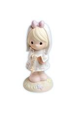 Precious Moments This Day Has Been Made In Heaven, Bisque Porcelain Communion Girl Figurine