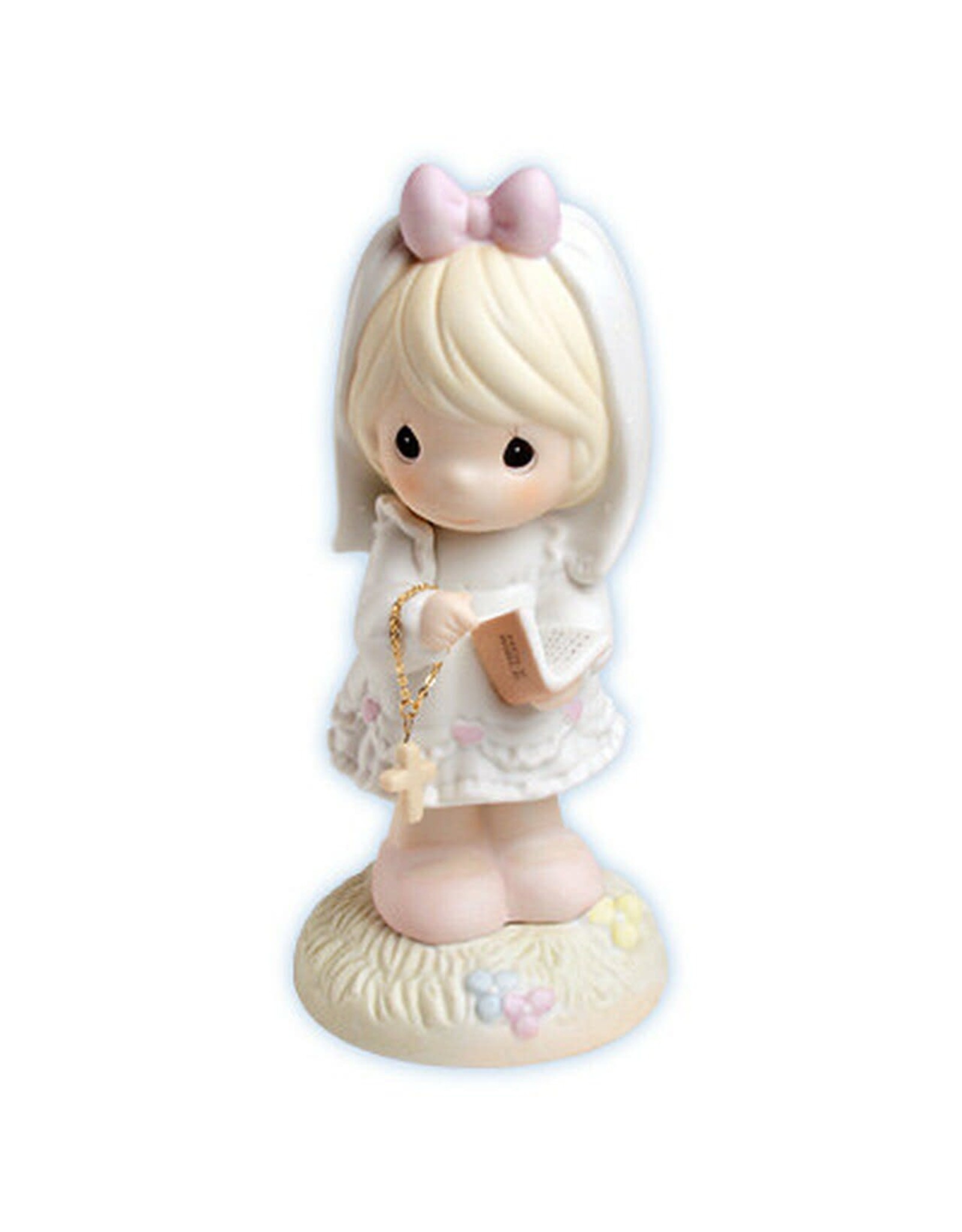 Precious Moments This Day Has Been Made In Heaven, Bisque Porcelain Communion Girl Figurine