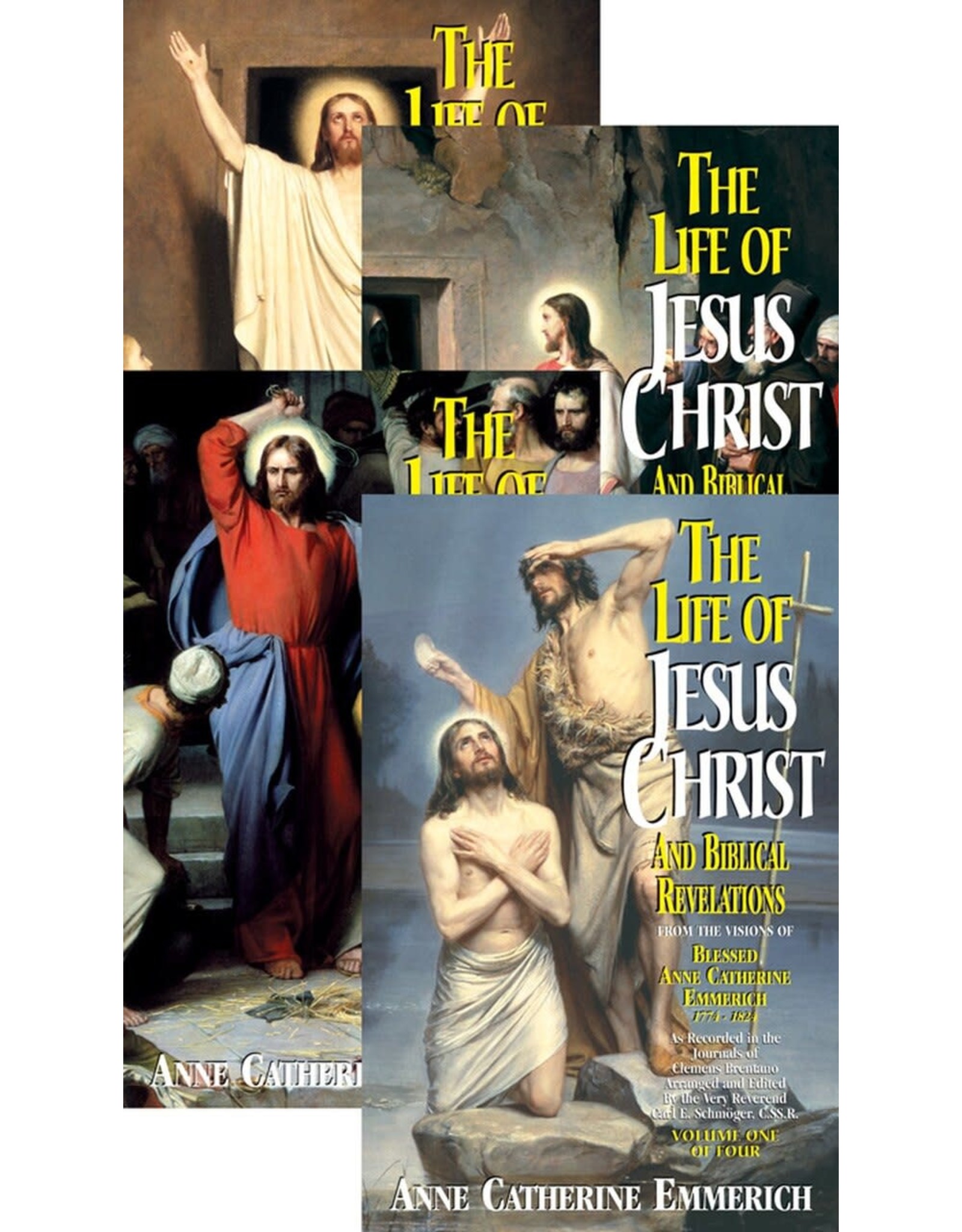Tan Books The Life of Jesus Christ and Biblical Revelations from the Visions of Blessed Anne Catherine Emmerich 4 Volume Set (Paperback)