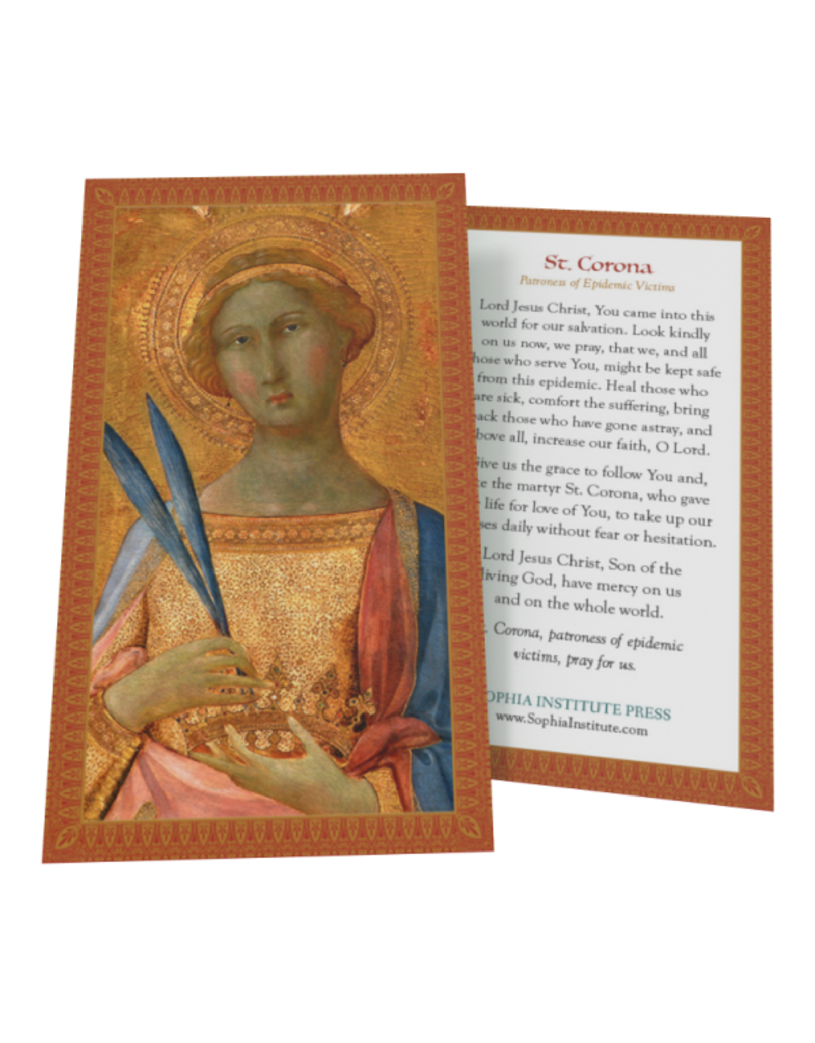 St. Corona Prayer Cards