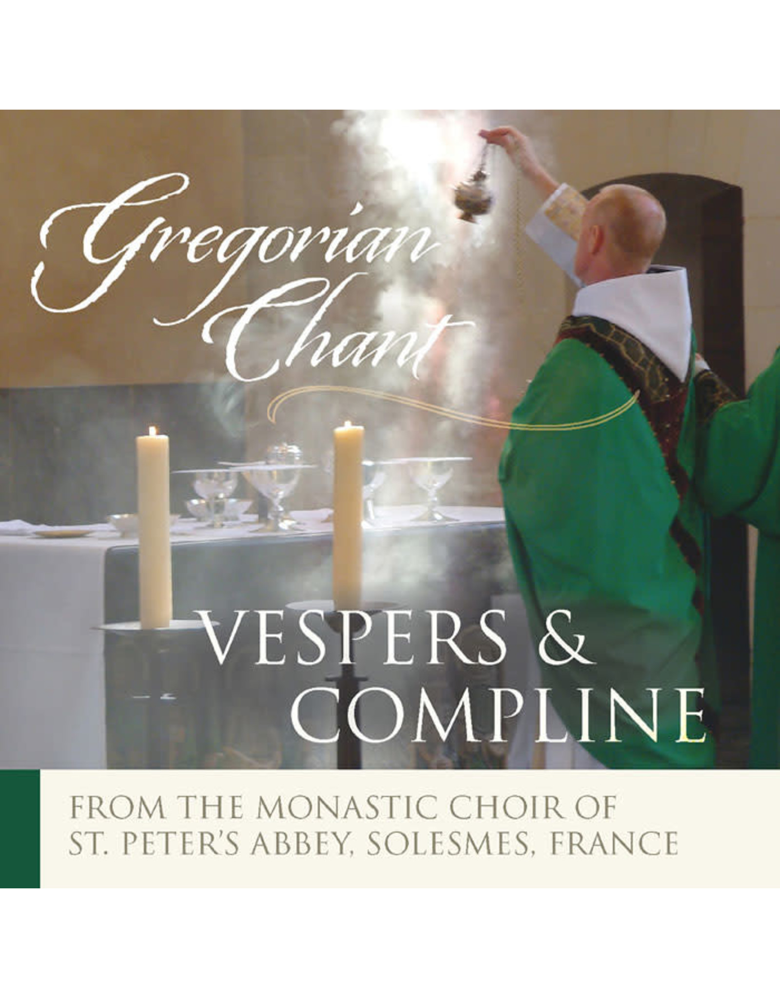 Paraclete Press Gregorian Chant Vespers and Compline CD