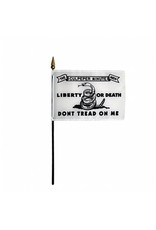 Annin 4" x 6" Culpeper Minute Men 1775 "Don't Tread on Me" Flag Mounted on Stick