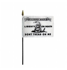 Annin 4" x 6" Culpeper Minute Men 1775 "Don't Tread on Me" Flag Mounted on Stick