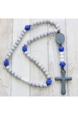 Chews Life Chews Life Rosary - Marble and Blue