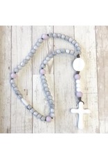 Chews Life Chews Life Rosary - Marble and Lilac