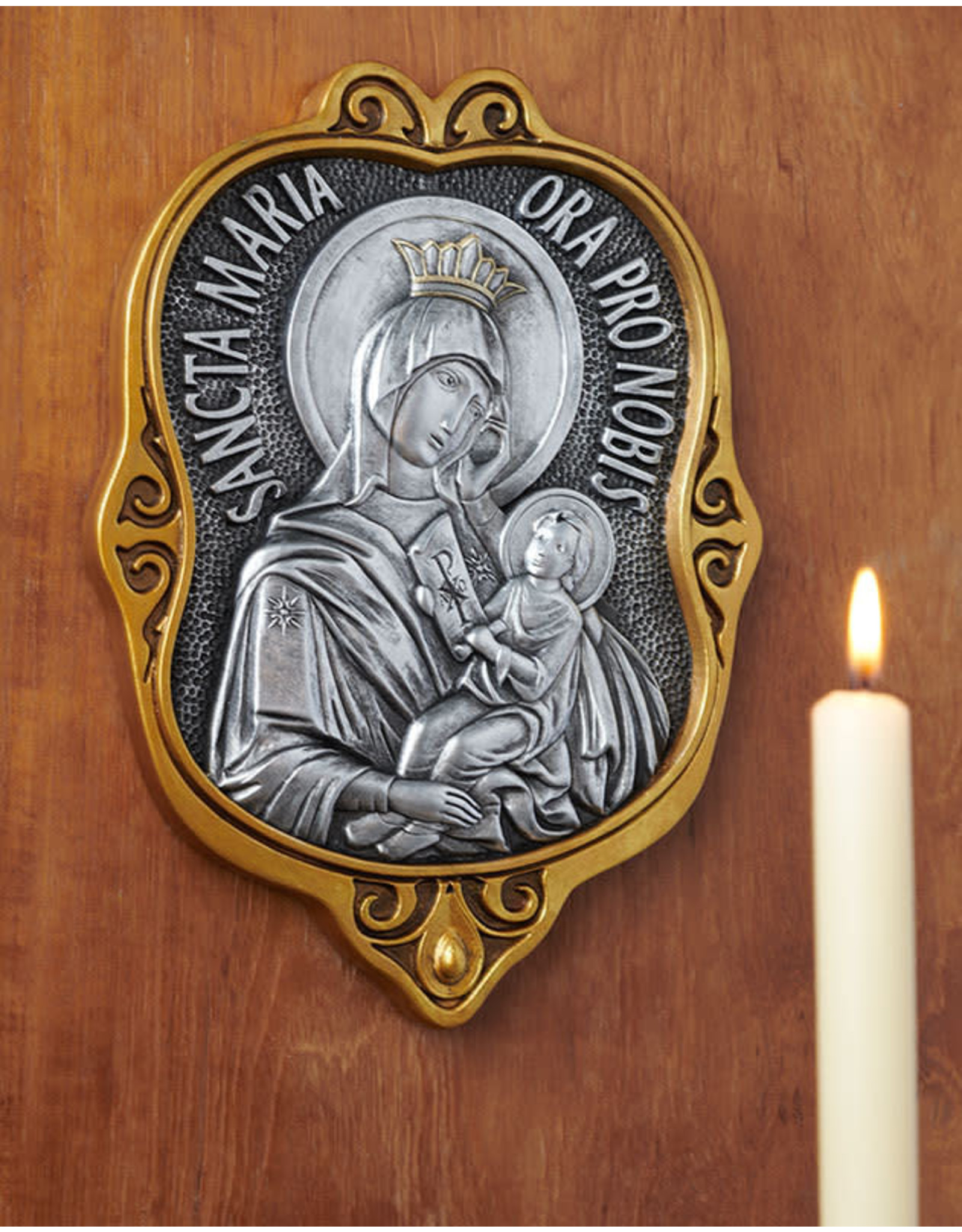 Monastery Icons Byzantine Style Wall Icon - Sancta Maria