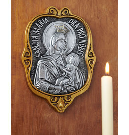 Monastery Icons Byzantine Style Wall Icon - Sancta Maria