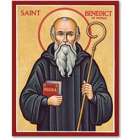 Monastery Icons St. Benedict of Nursia Icon, 8”x10”