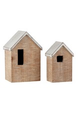 Heartfelt - Made with Love Blank Wooden House with LED Tealight - Small