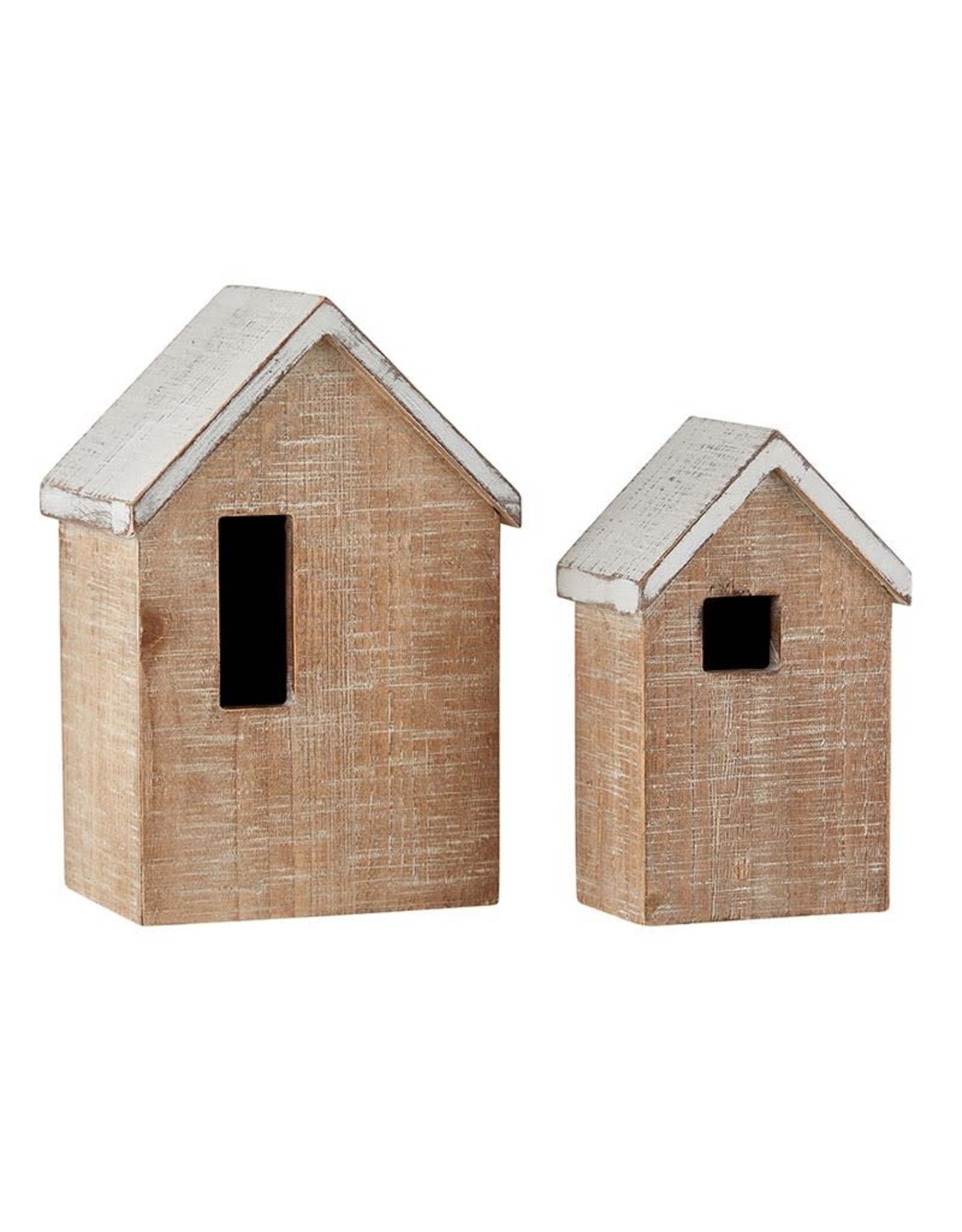 Heartfelt - Made with Love Blank Wooden House with LED Tealight - Small