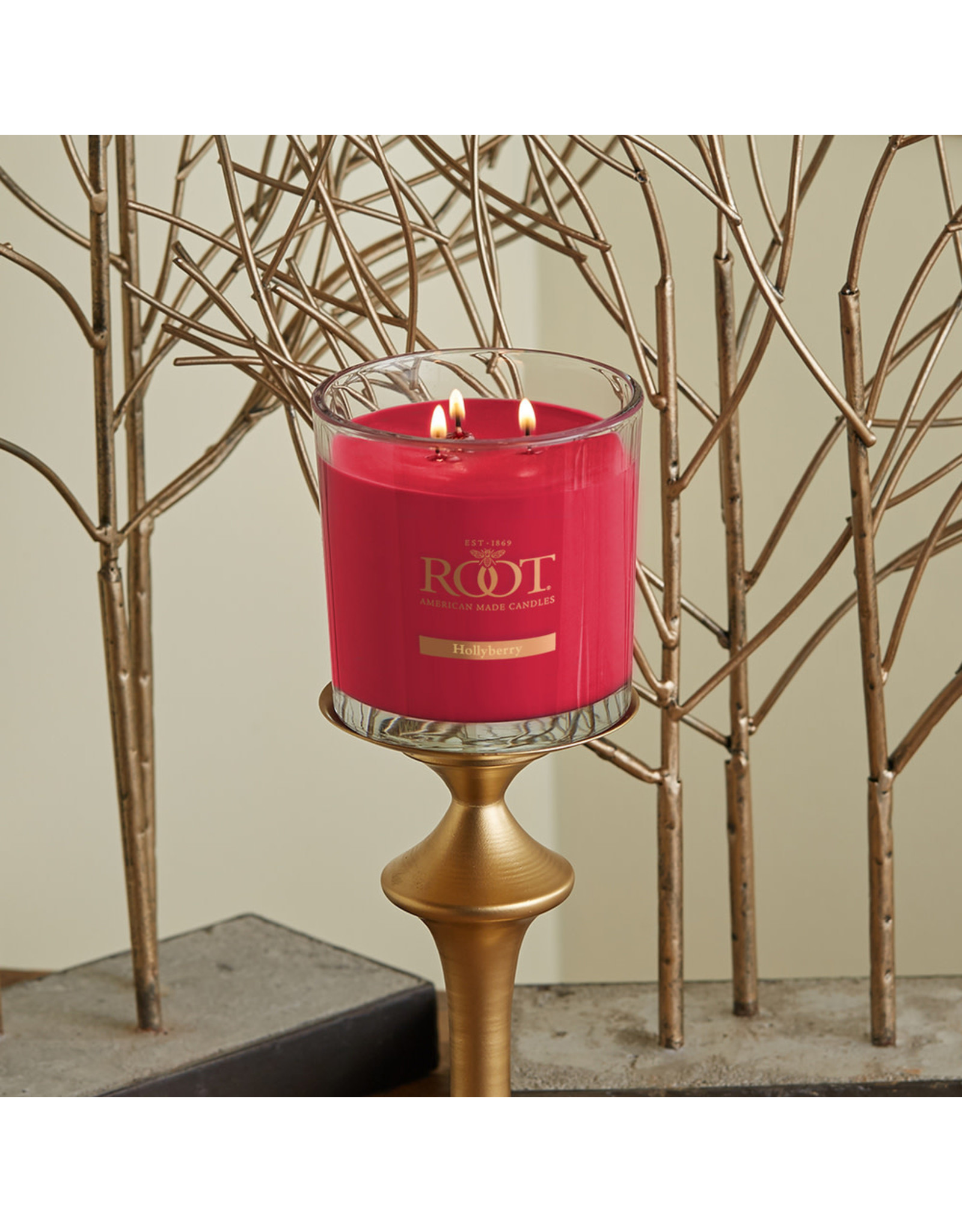 3 Wick 12 oz Hive Candle - Hollyberry