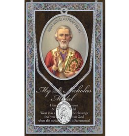 Hirten Saint Medal with Prayer Card - St. Nicholas