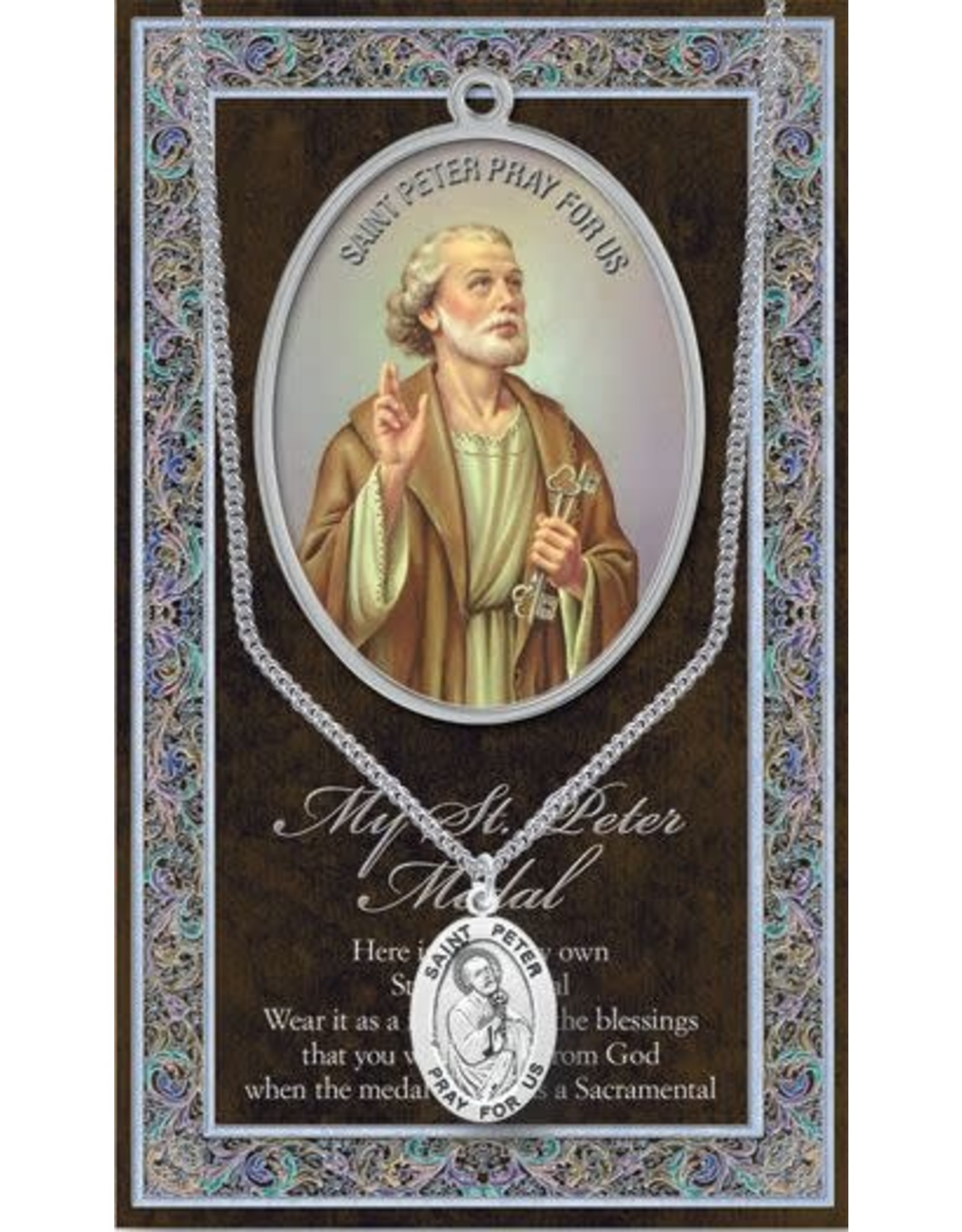 Hirten Saint Medal with Prayer Card - St. Peter