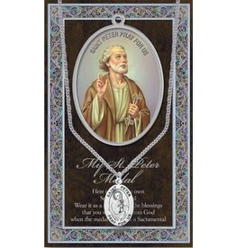 Hirten Saint Medal with Prayer Card - St. Peter