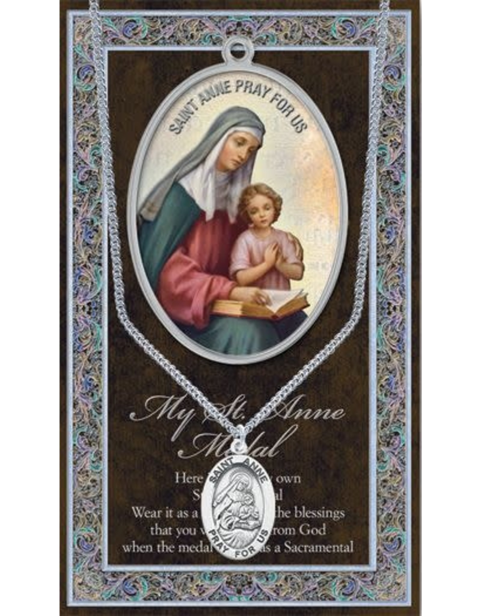 Hirten Saint Medal with Prayer Card - St. Anne