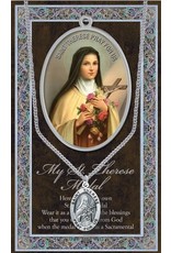 Hirten Saint Medal with Prayer Card - St. Therese