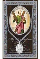 Hirten Saint Medal with Prayer Card - St. Andrew