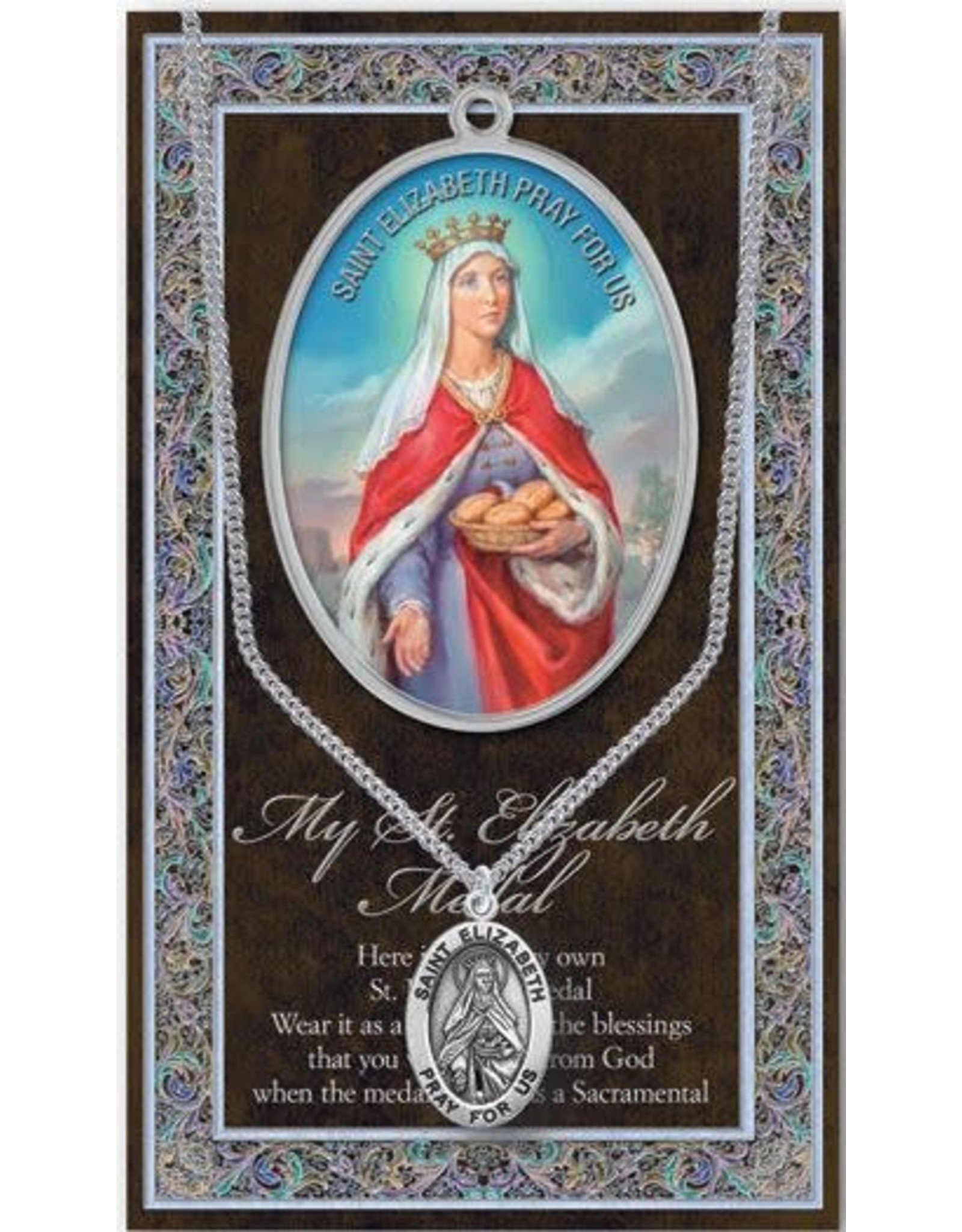 Hirten Saint Medal with Prayer Card - St. Elizabeth