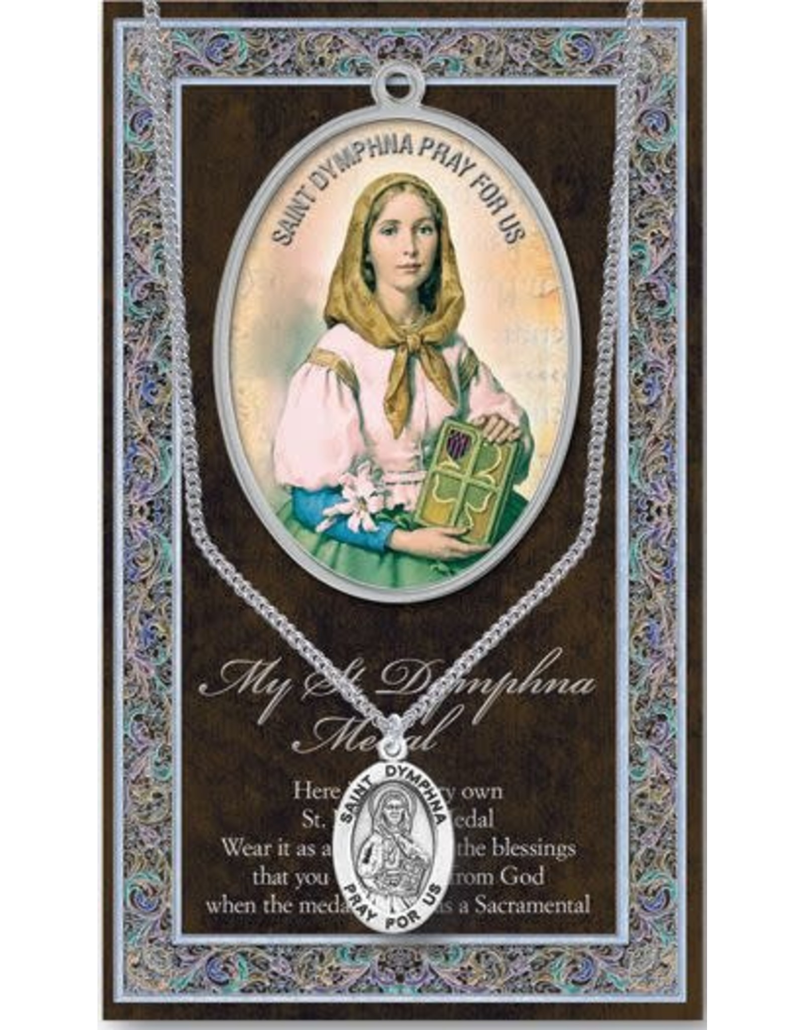 Hirten Saint Medal with Prayer Card - St. Dymphna