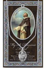 Hirten Pewter Saint Medal with Prayer Card - St. Dominic