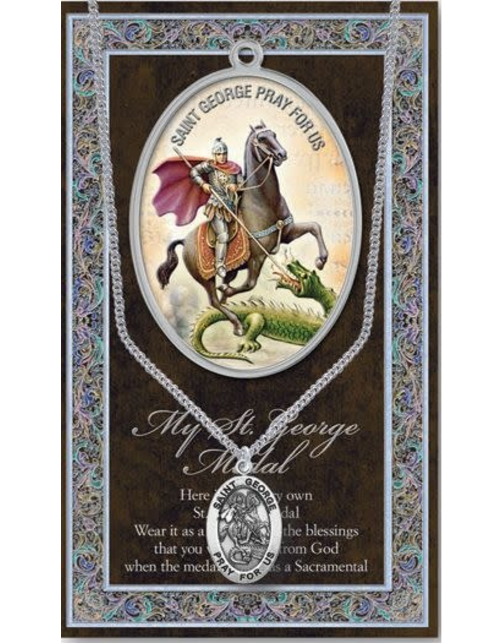 Hirten Saint Medal with Prayer Card - St. George