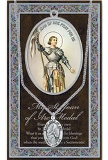 Hirten Saint Medal with Prayer Card - St. Joan of Arc