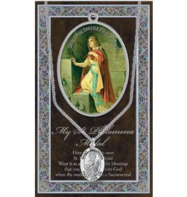 Hirten Saint Medal with Prayer Card - St. Philomena