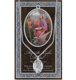 Hirten Saint Medal with Prayer Card - St. Luke