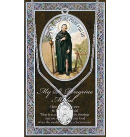 Hirten Saint Medal with Prayer Card - St. Peregrine