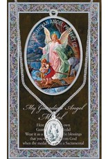 Hirten Medal with Prayer Card - Guardian Angel