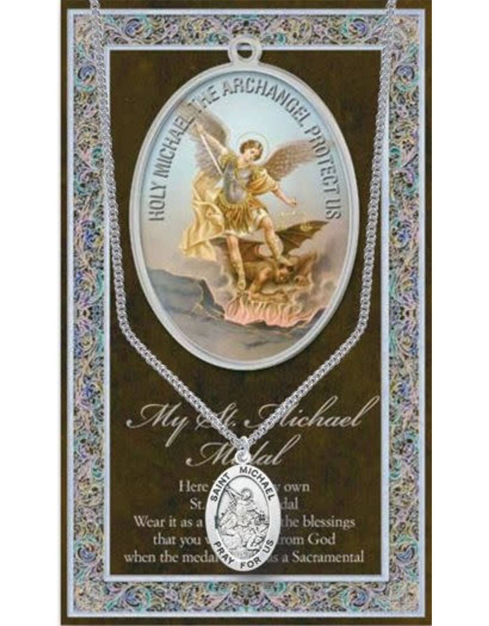 Hirten Saint Medal with Prayer Card - St. Michael