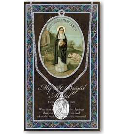 Hirten Saint Medal with Prayer Card - St. Brigid