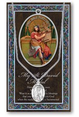 Hirten Saint Medal with Prayer Card - St. David