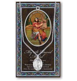 Hirten Saint Medal with Prayer Card - St. David