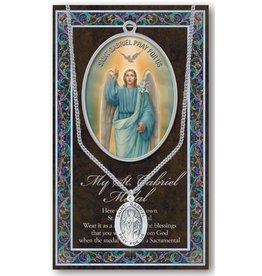 Hirten Saint Medal with Prayer Card - St. Gabriel