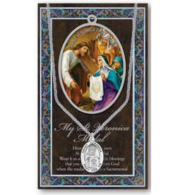 Hirten Saint Medal with Prayer Card - St. Veronica