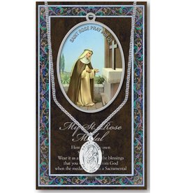 Hirten Saint Medal with Prayer Card - St. Rose