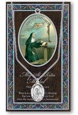 Hirten Saint Medal with Prayer Card - St. Rita