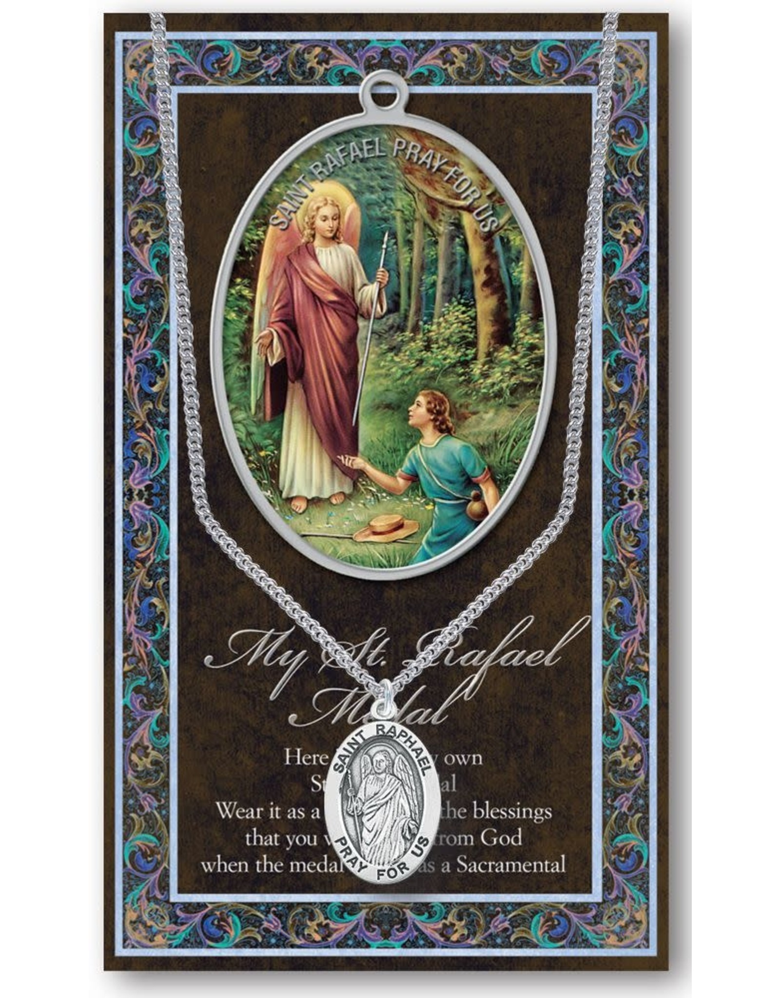 Hirten Saint Medal with Prayer Card - St. Rafael