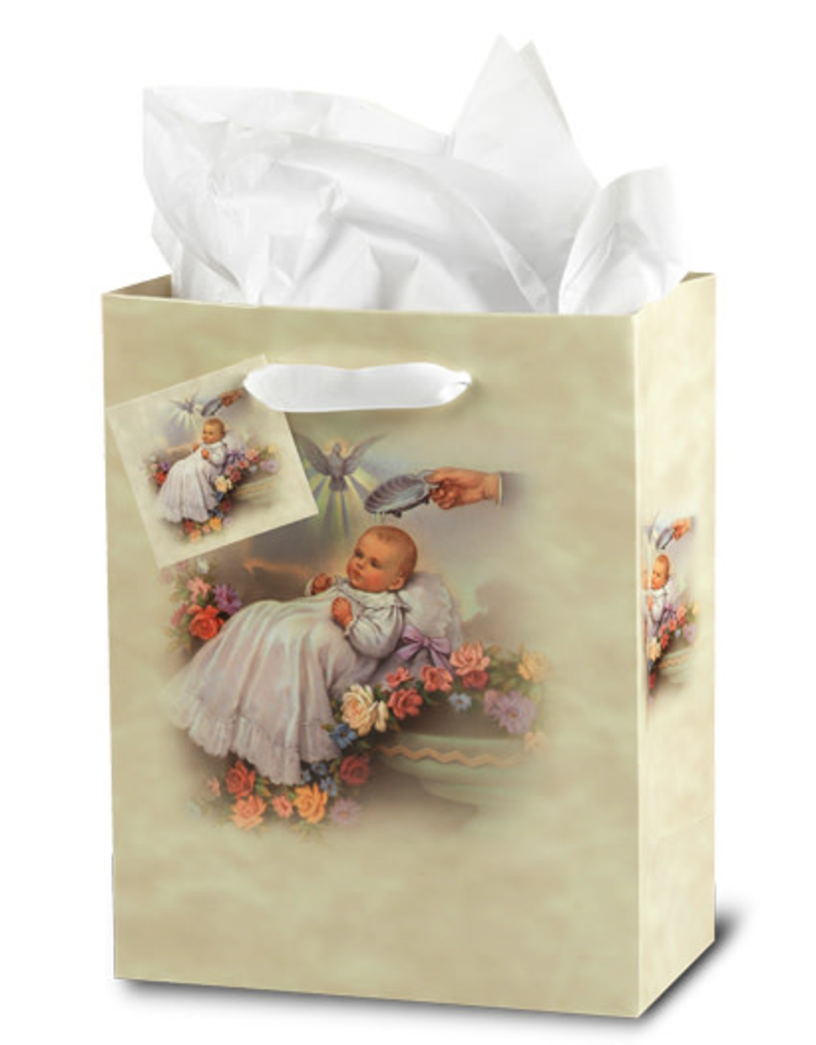 Hirten Baptism Gift Bag, With Tissue