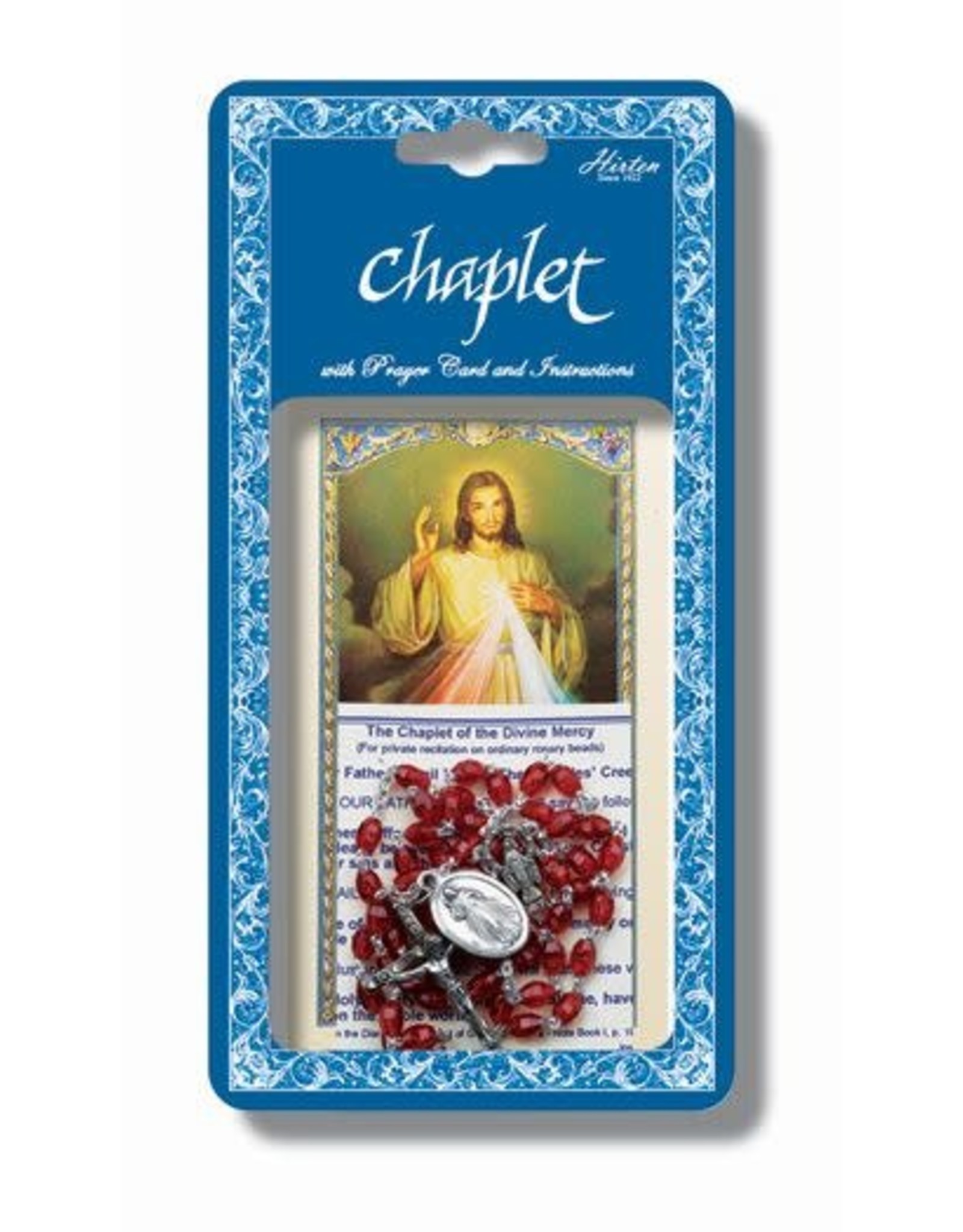 Hirten Divine Mercy Chaplet with Prayer Card and Instructions