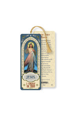 Hirten Laminated Gold Foil Bookmark - Divine Mercy Jesus