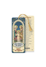Hirten Laminated Gold Foil Bookmark - Holy Family of Jesus