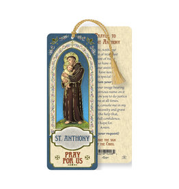 Hirten Laminated Gold Foil Bookmark - St. Anthony of Padua
