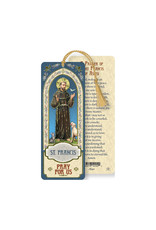 Hirten Laminated Gold Foil Bookmark - St. Francis