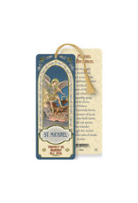 Hirten Laminated Gold Foil Bookmark - St. Michael